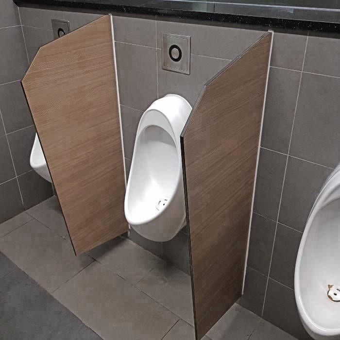 MMega Cubicle Toilet Urinal Panel Wood
