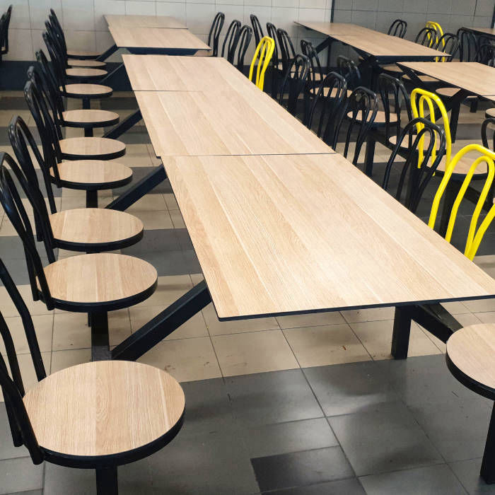 Mega Cubicle Food Court Table and Chair