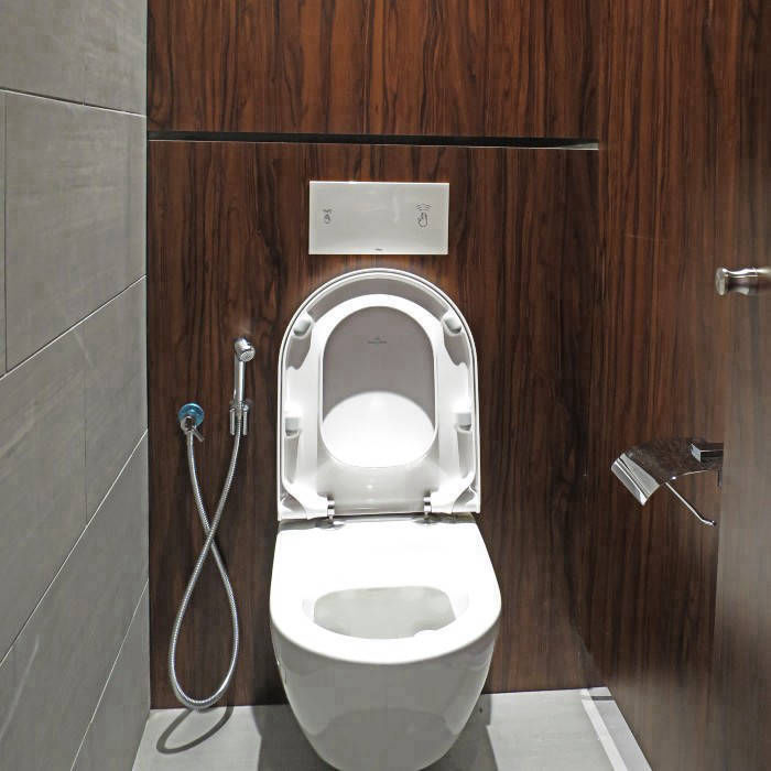 Mega Cubicle Kids Toilet Back Panel Wood